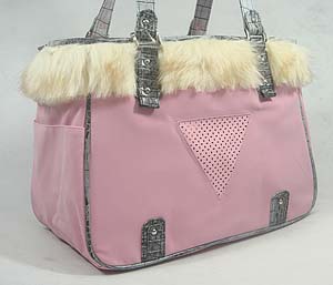 Dog Carrier bag-Pink(15 lbs)