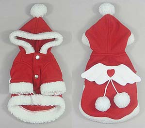 Dog Christmas Angel wing Coat