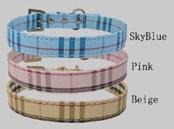 Plaid design Collar